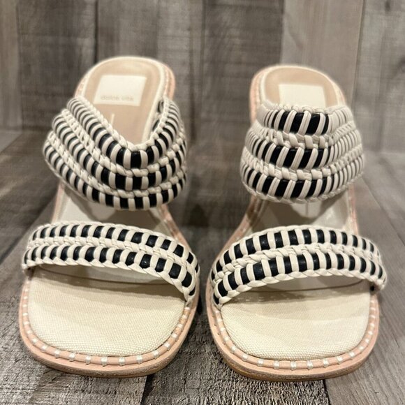 Dolce Vita Abigail Espadrille Wedge Sandals | Size 7 | NWOB | Black and Tan - Picture 11 of 15